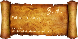 Zobel Alexia névjegykártya
